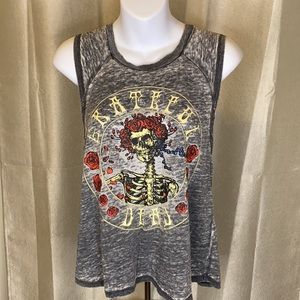 Skeleton & Roses Grateful dead tank